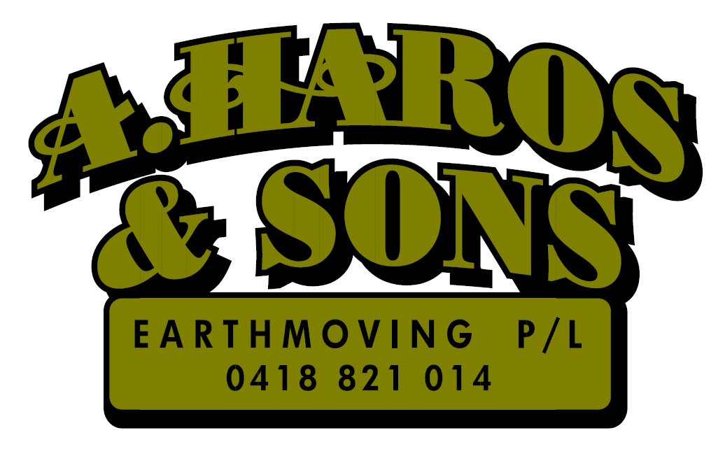A HAROS AND SONS EARTHMOVING logo